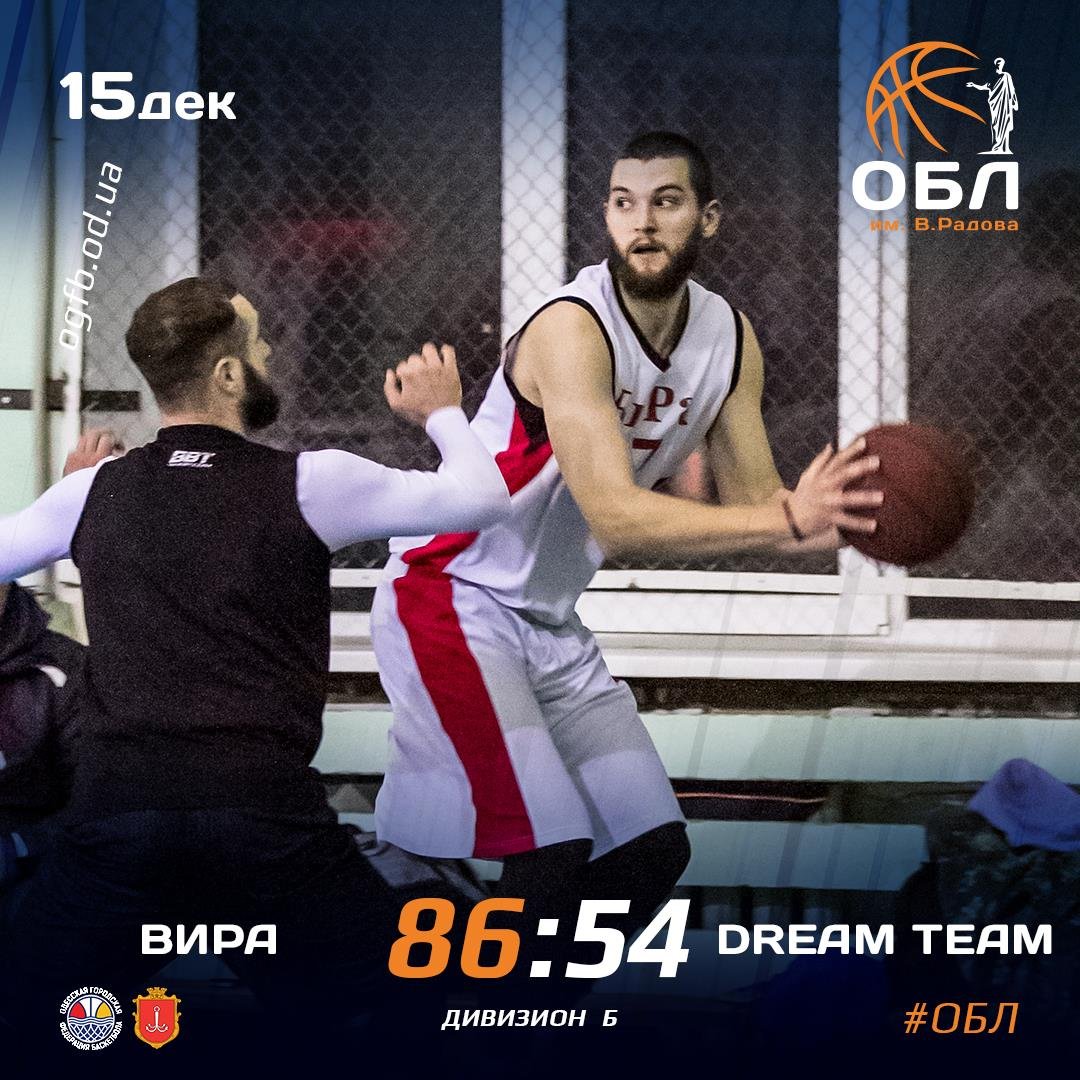 15.12.2020 ОБЛ: ВИРА - DREAM TEAM