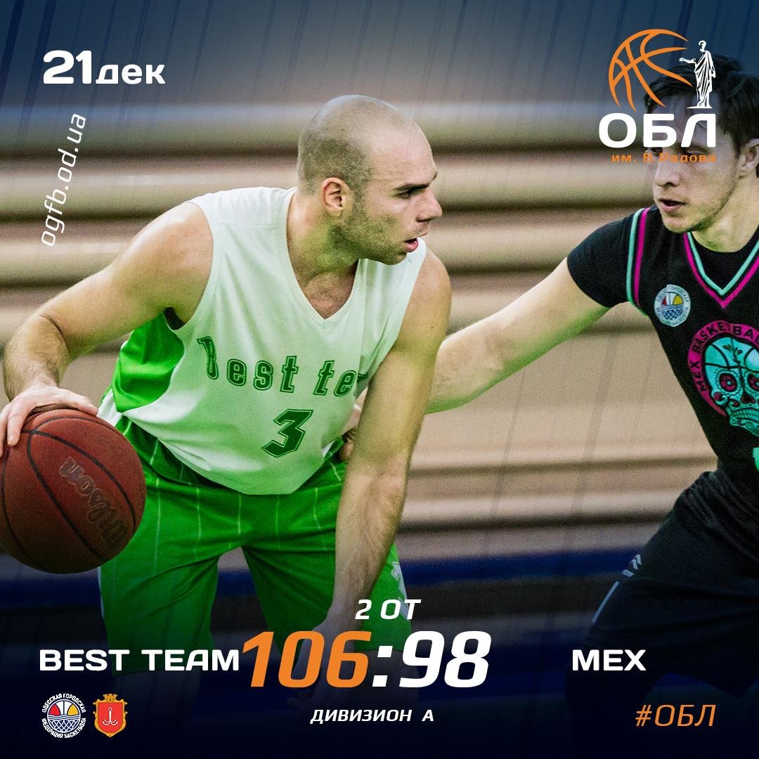 21.12.2020.ОБЛ: BEST TEAM - МЕХ