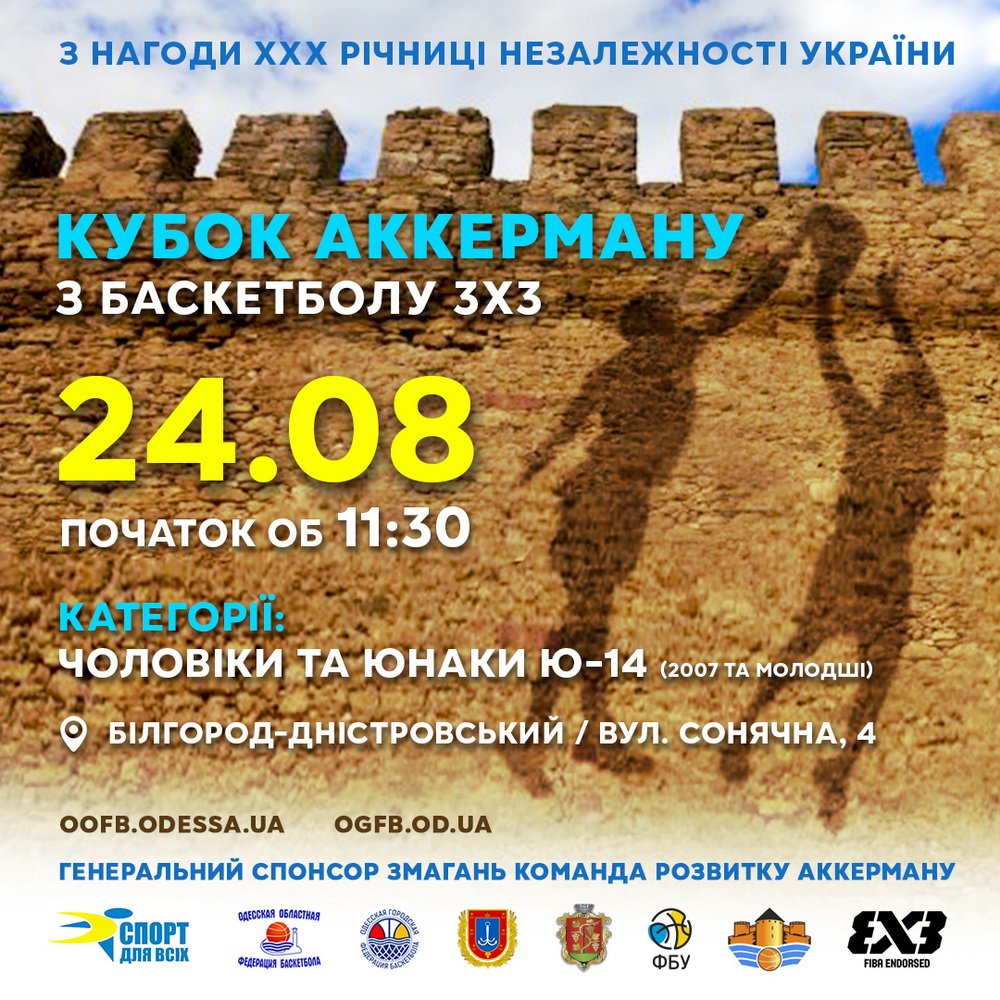 У місті Білгород-Дністровський пройде «КУБОК АККЕРМАНУ 2021»