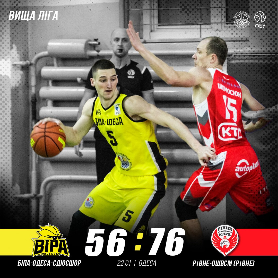 22.01.2022 БИПА - БК РОВНО (Ровно)